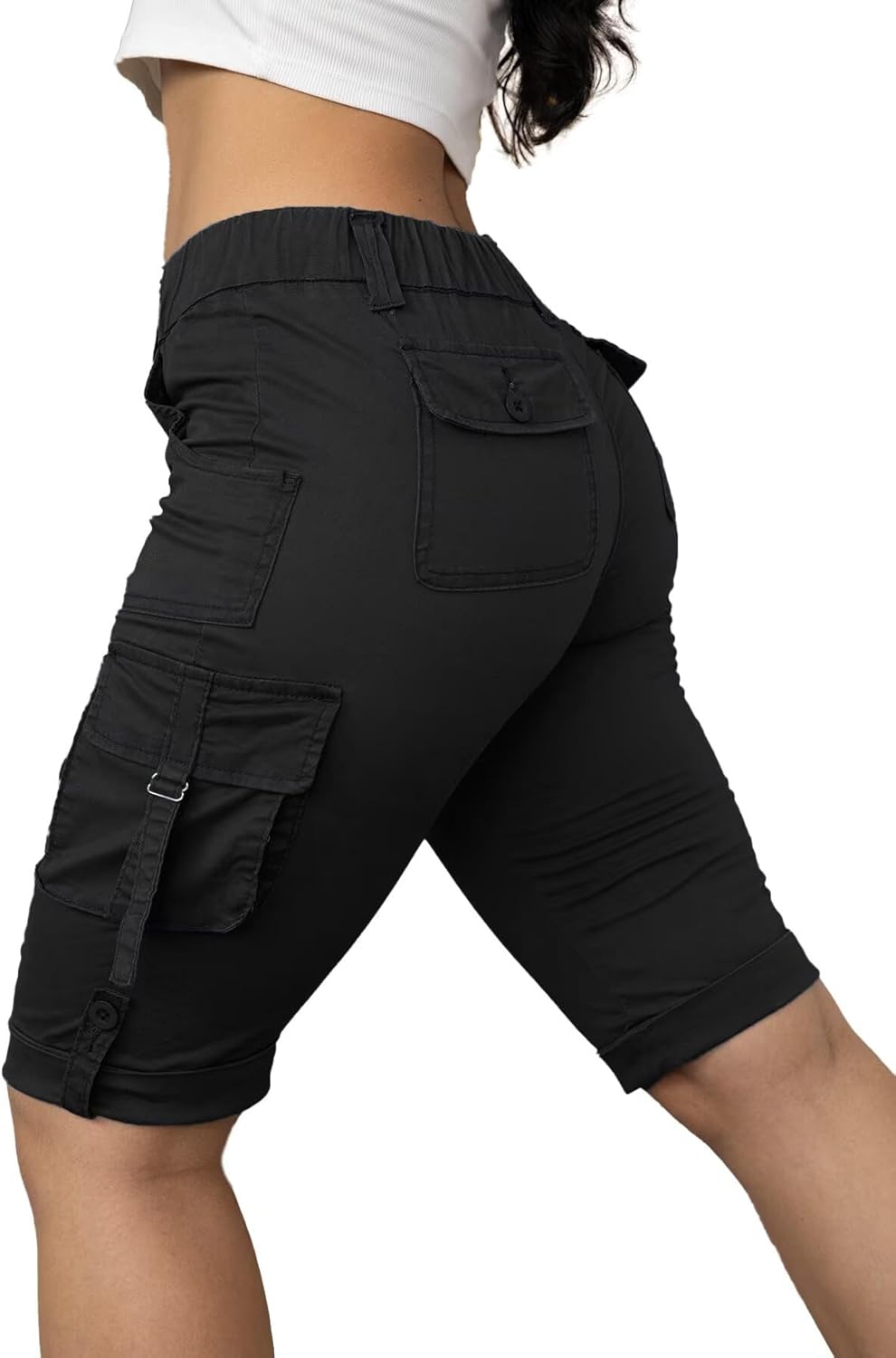 Flamingals Women's Hiking Shorts with Flap Pocket Design