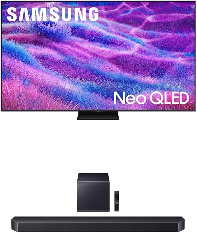 Samsung 55-Inch Neo QLED 4K TV with Stunning Soundbar Experience
