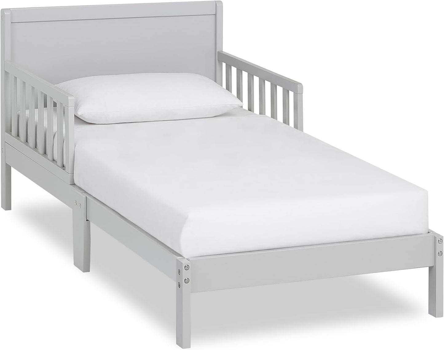 Dream On Me Brookside Wooden Toddler Bed for Safe Sleep