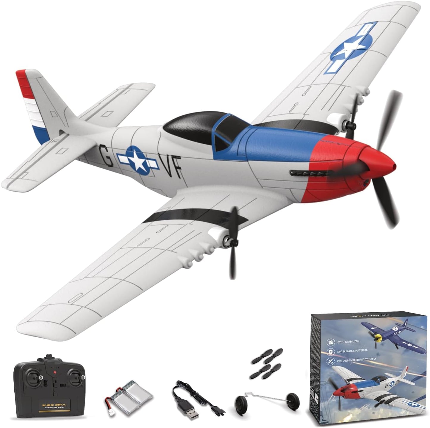 RC Plane for Beginners - P51 Remote Control Airplane Fun