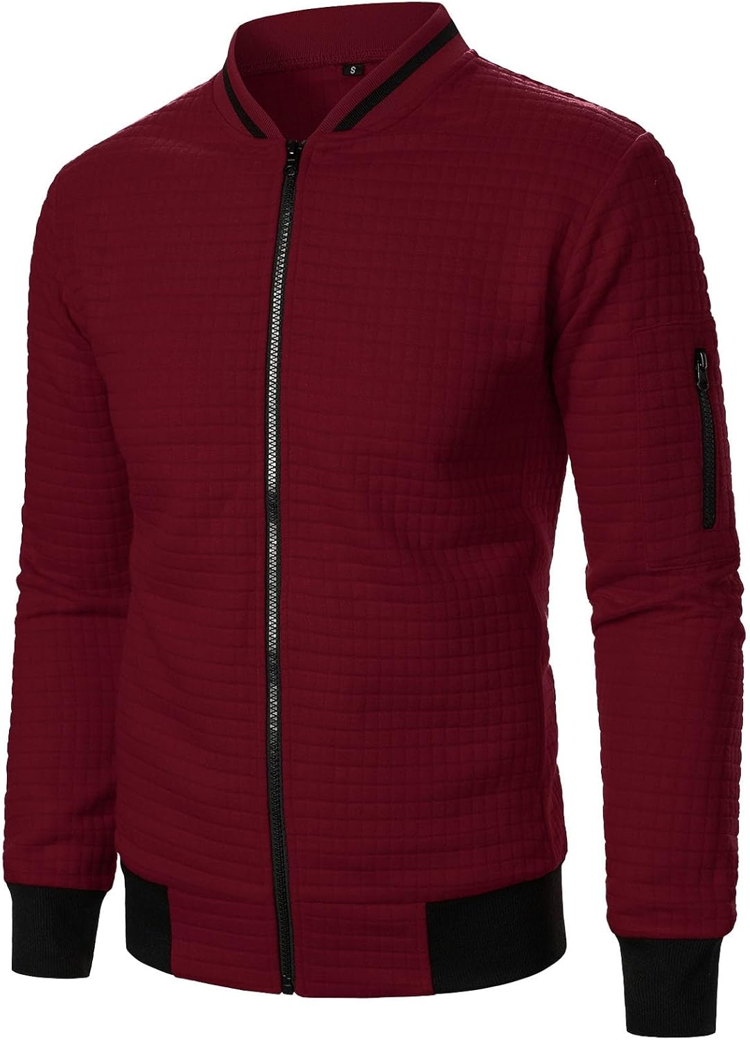 Lightweight Full Zip Baseball Jacket for Men