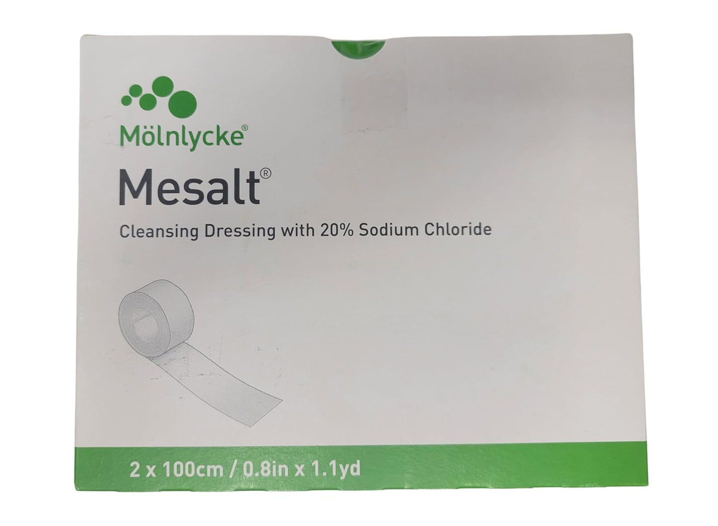Molnlycke Mesalt Viscose Polyester Non-Woven Dressings 10 Pack