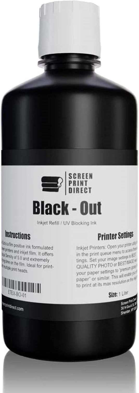 Blackout UV Ink Refill - High Opacity Film Positive Ink