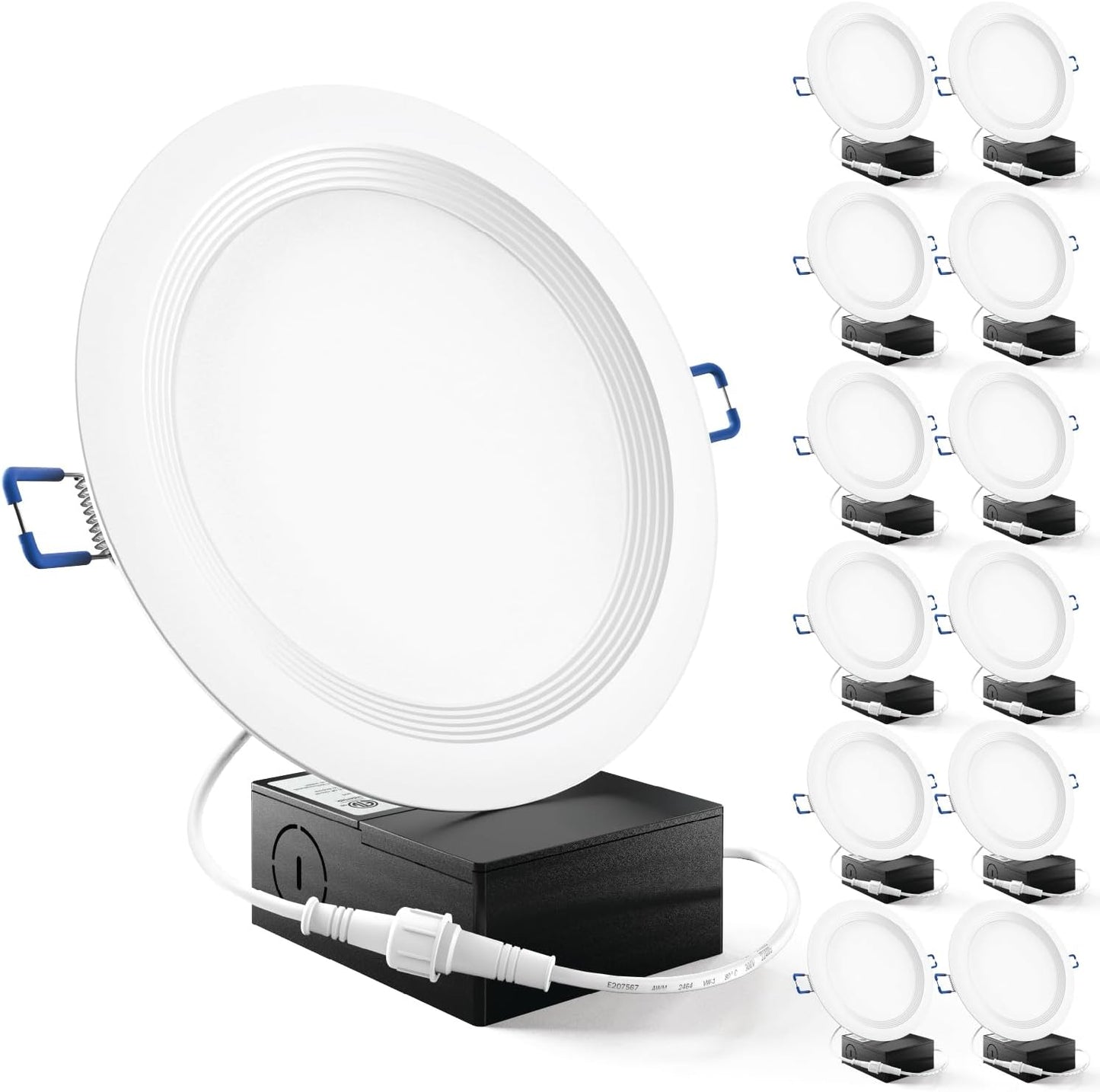 Sunco 12 Pack 6 Inch LED Recessed Lights for Bright Spaces