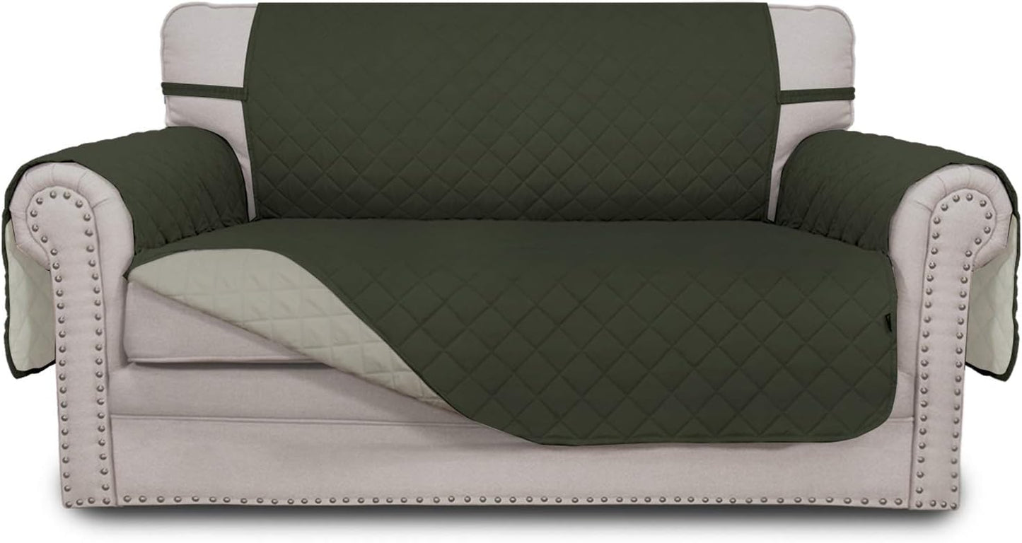 Easy-Going Reversible Loveseat Couch Cover for Pet Protection