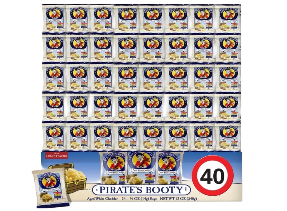 Bulk-Pirate Booty White Cheddar Rice and Corn Puffs Snacks