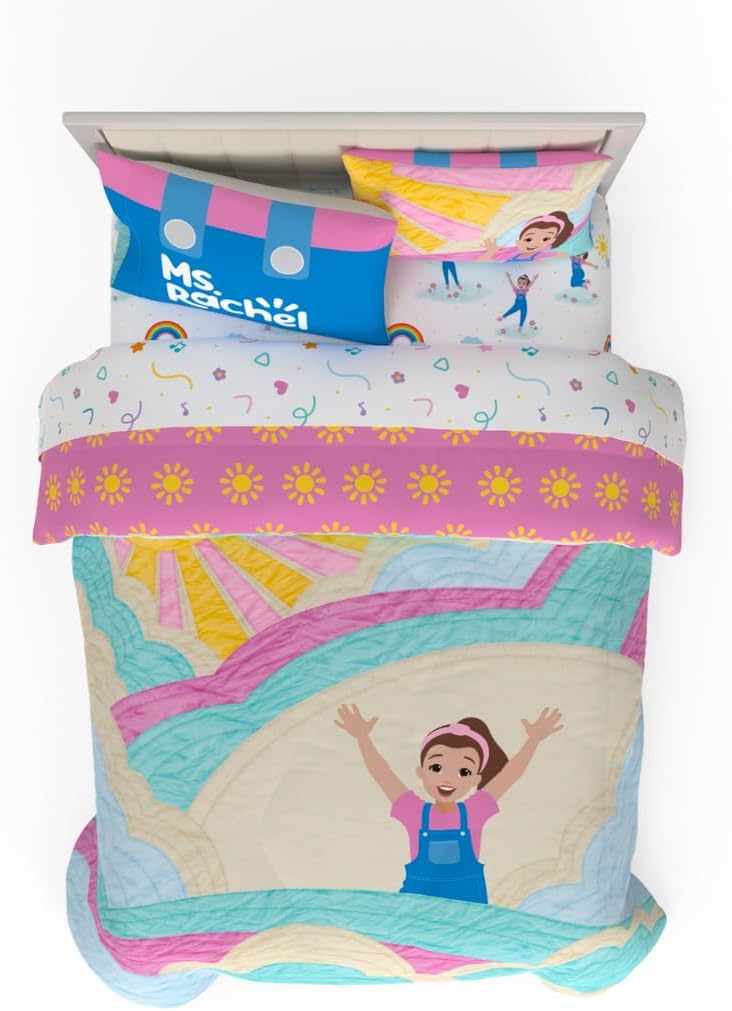 Ms. Rachel Educational Adventures Kids Bedding Set for Full Size