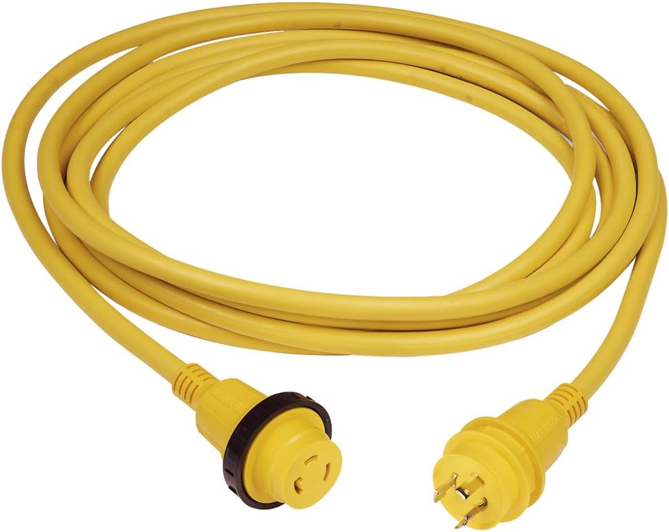 Marinco 30A 125V 25ft Cordset with Watertight Safety Features