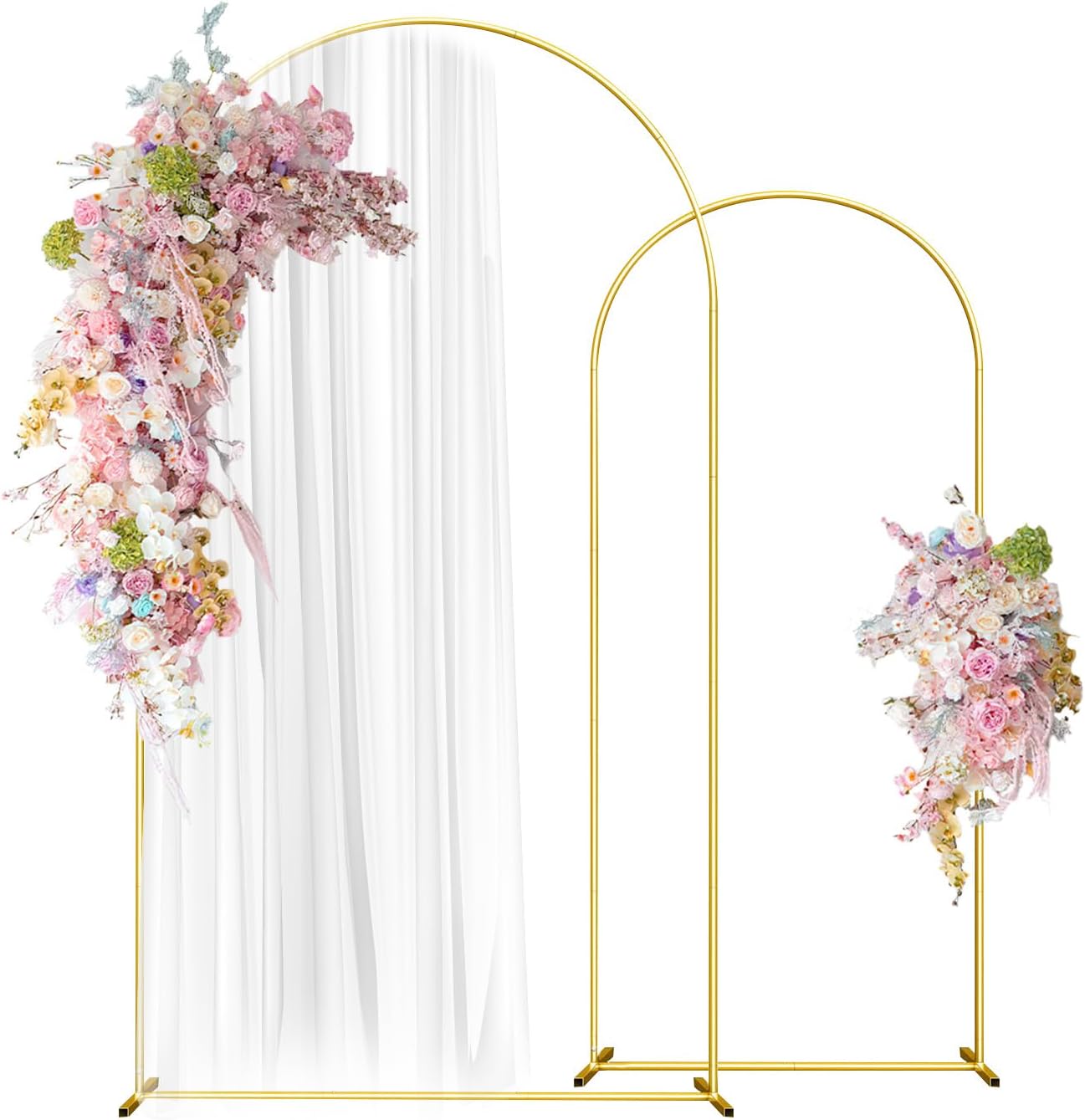 Wedding Arch Backdrop Stand Set of 2 for Stunning Events