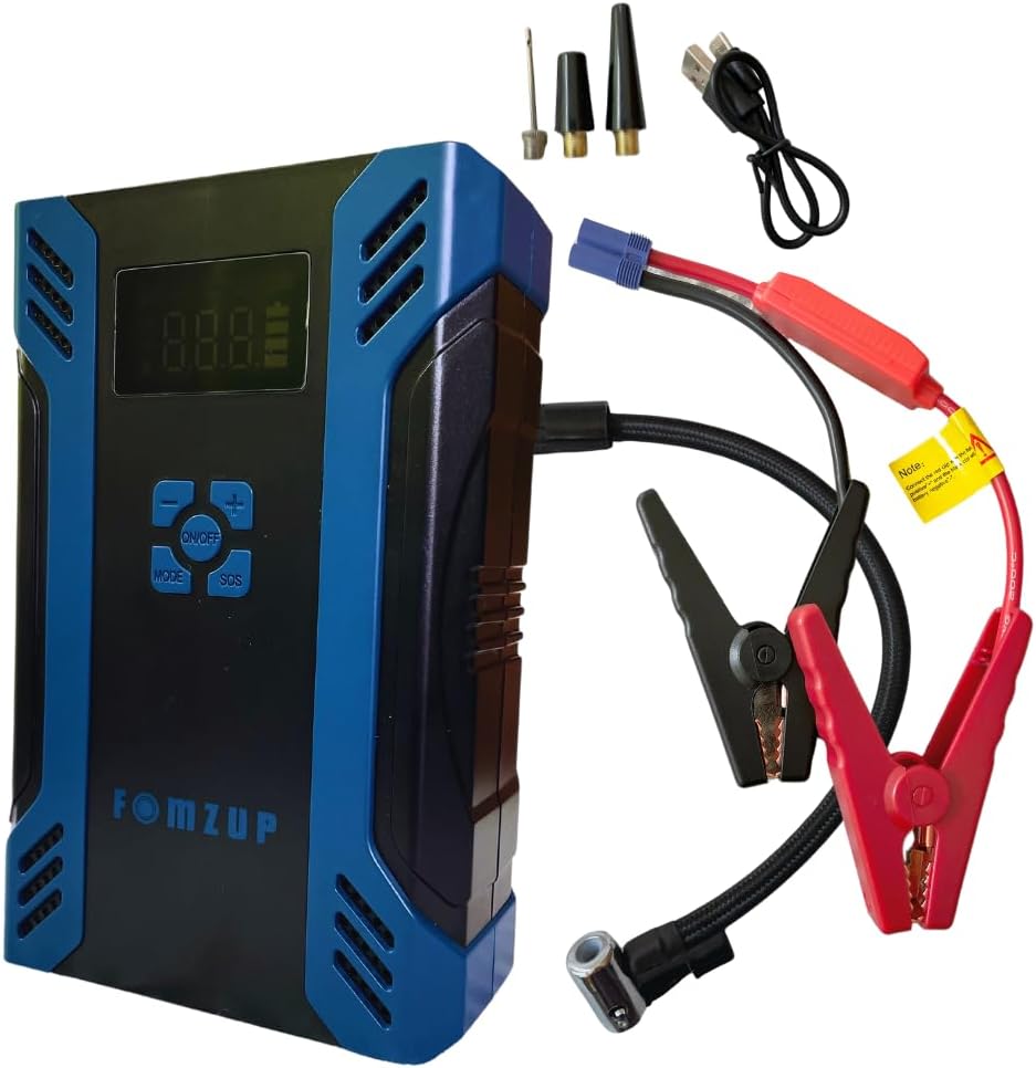 5-in-1 Portable Jump Starter & Air Compressor - Power Anywhere