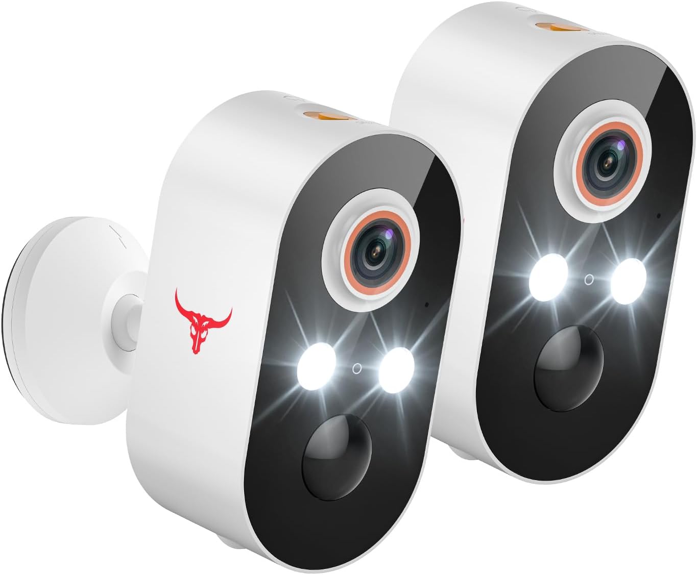 2-Pack Wireless Security Cameras: 1080P 2-Way Talk, Low-Light Vision