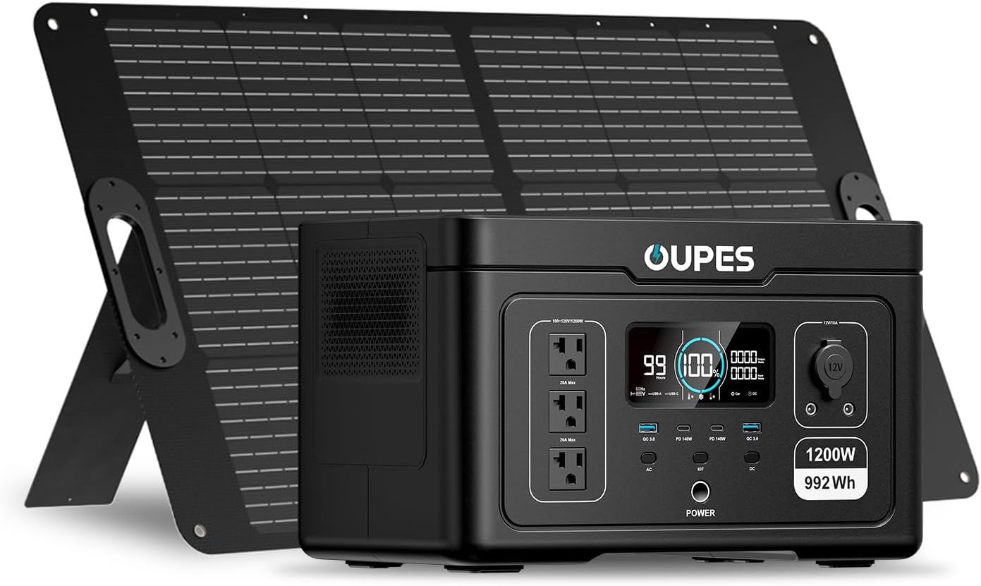 OUPES Exodus 1200 Solar Generator: Portable Power Solution