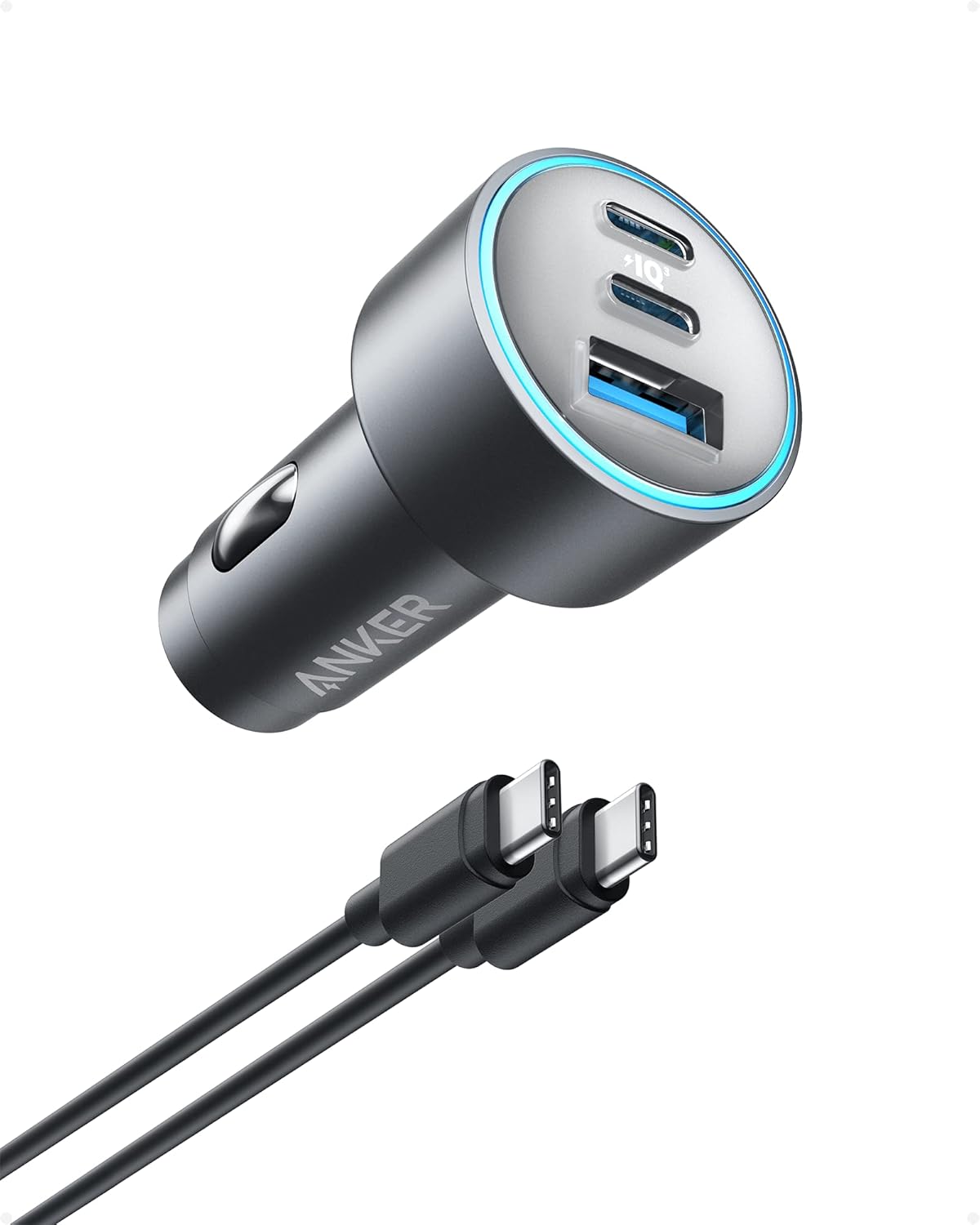 Anker 67W Fast Car Charger - Triple Port Speed