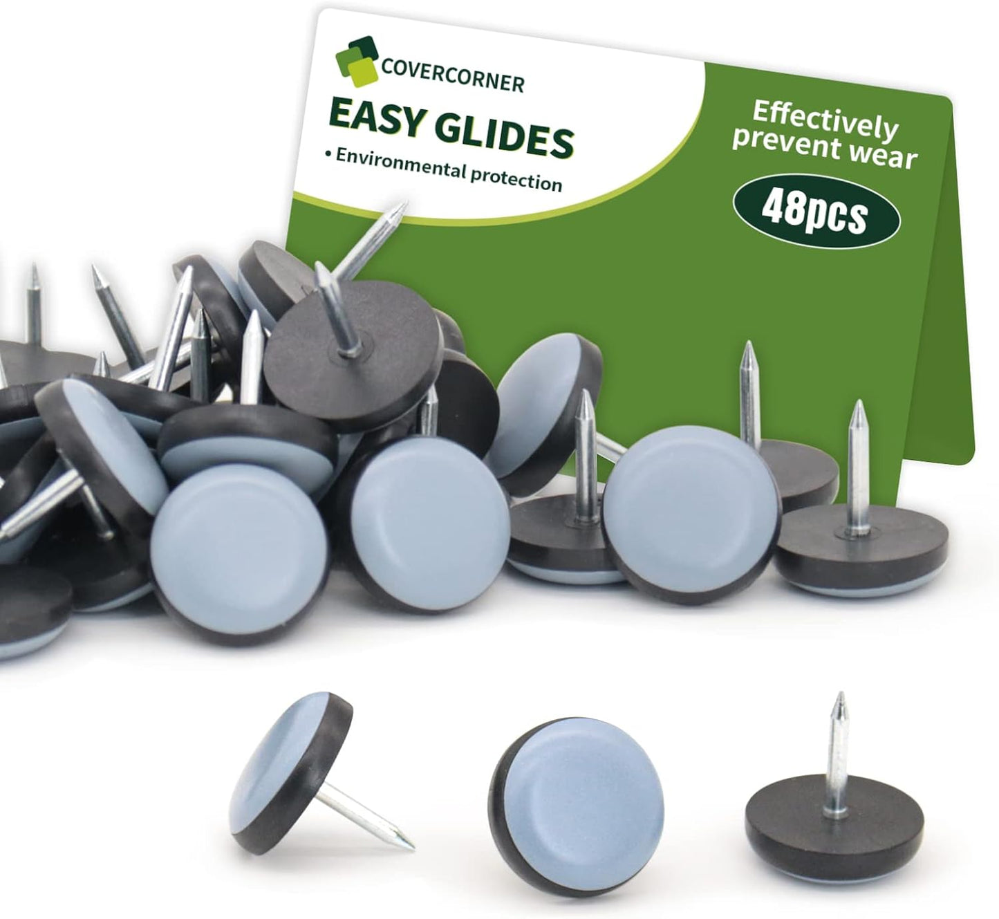 Nail-On Chair Glides - Protect Your Floors!