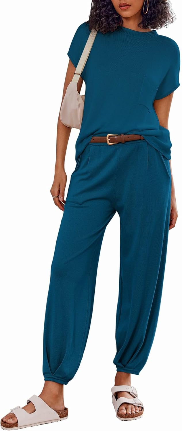 Ekouaer Two Piece Outfits Lounge Sets for Women - Stylish Comfort