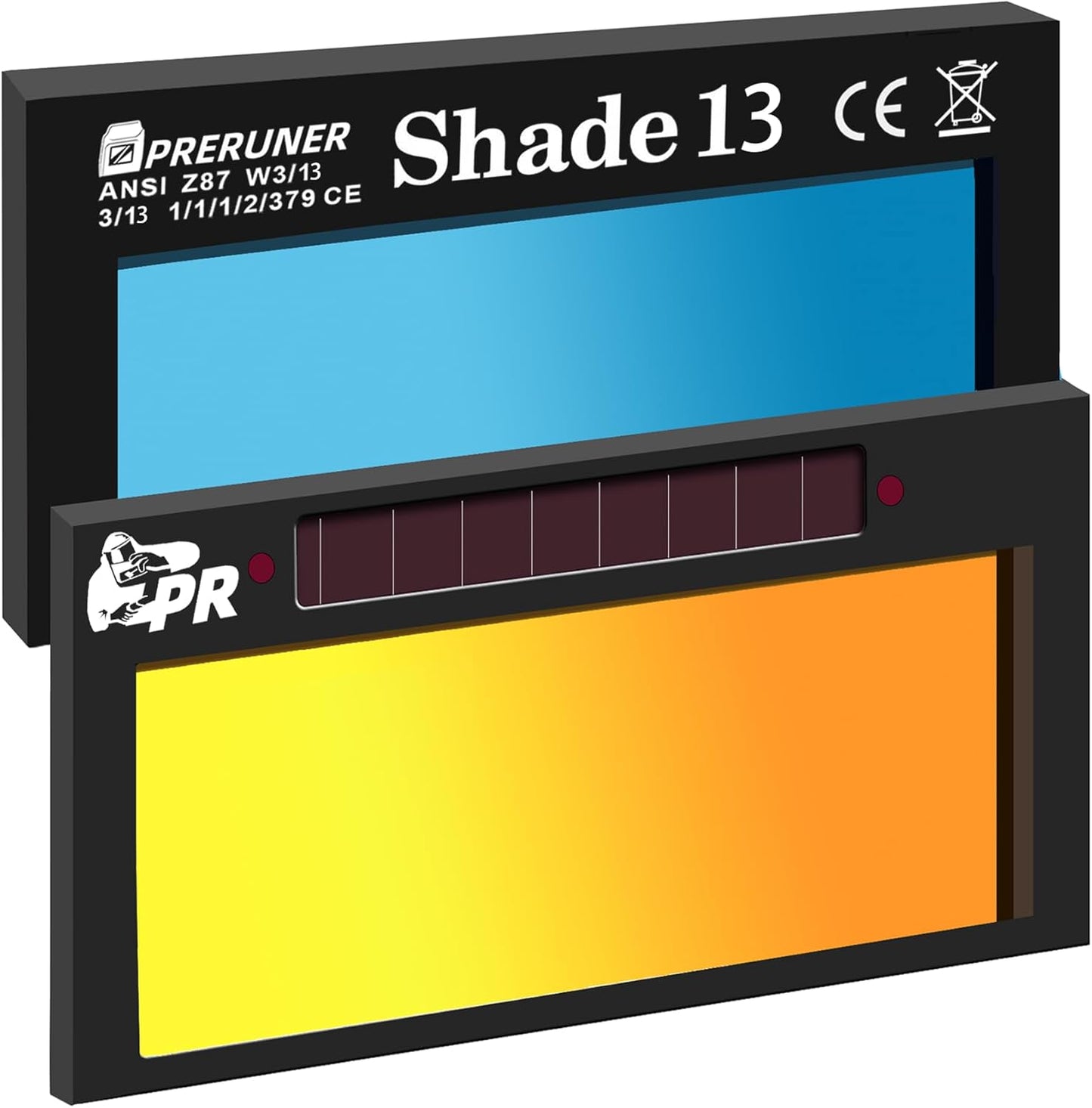 Auto Darkening Welding Lens with Gold Shade for Optimal Safety