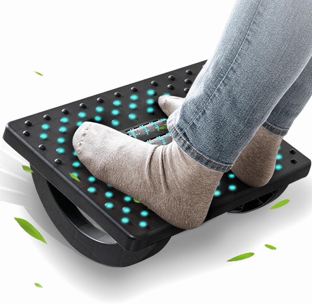 Rocking Footrest with Massager - Improve Circulation