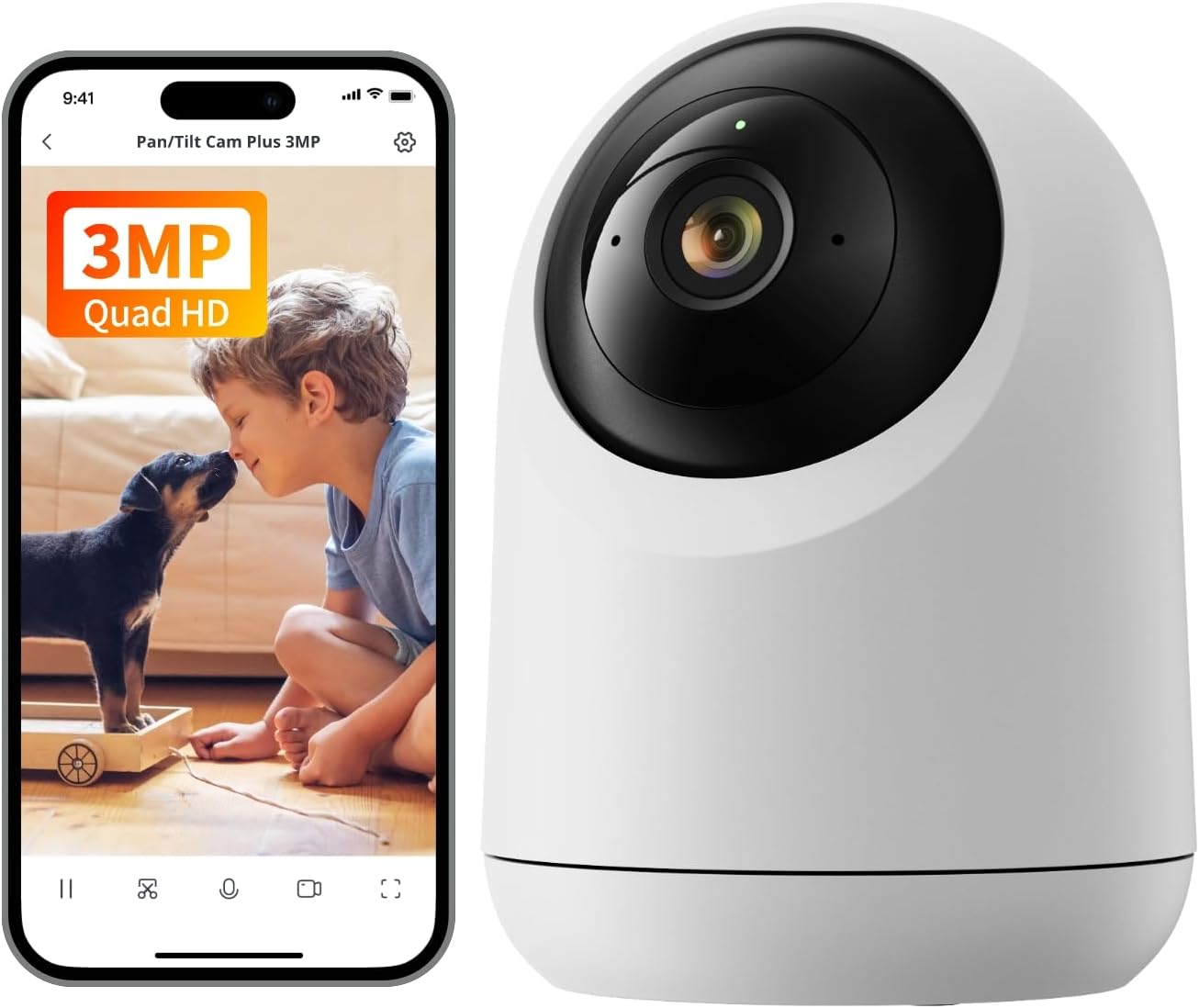 SwitchBot Security Indoor Camera 2K with Night Vision & Audio