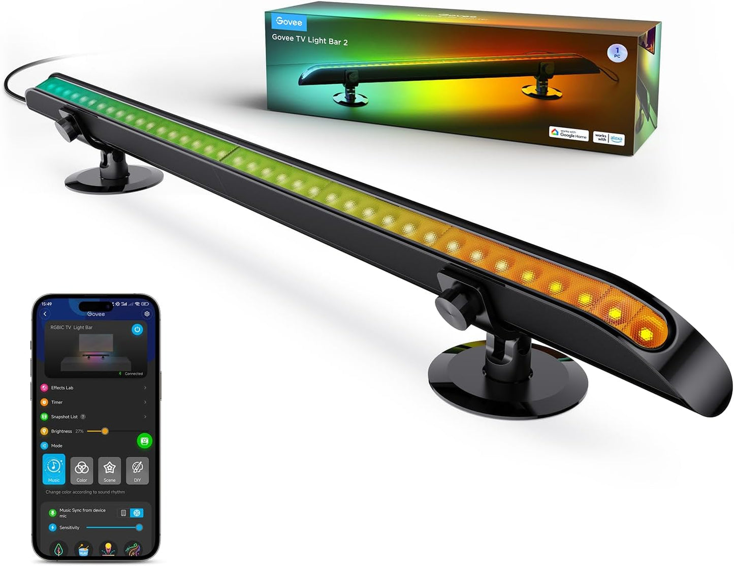 Govee 31in RGBIC WiFi TV Light Bar
