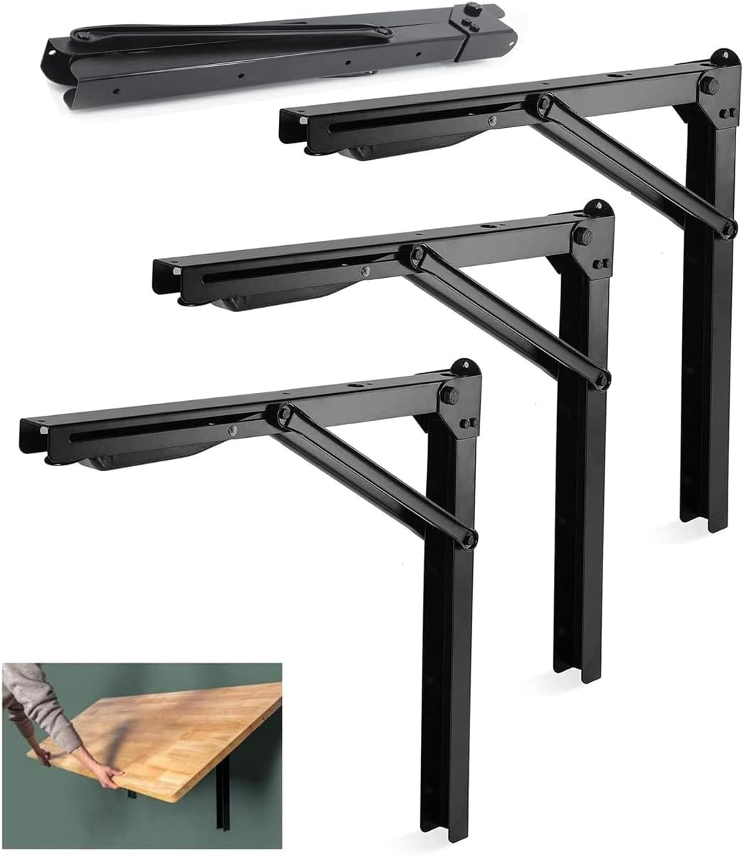 Heavy Duty 24in Folding Shelf Brackets for Space Saving Needs