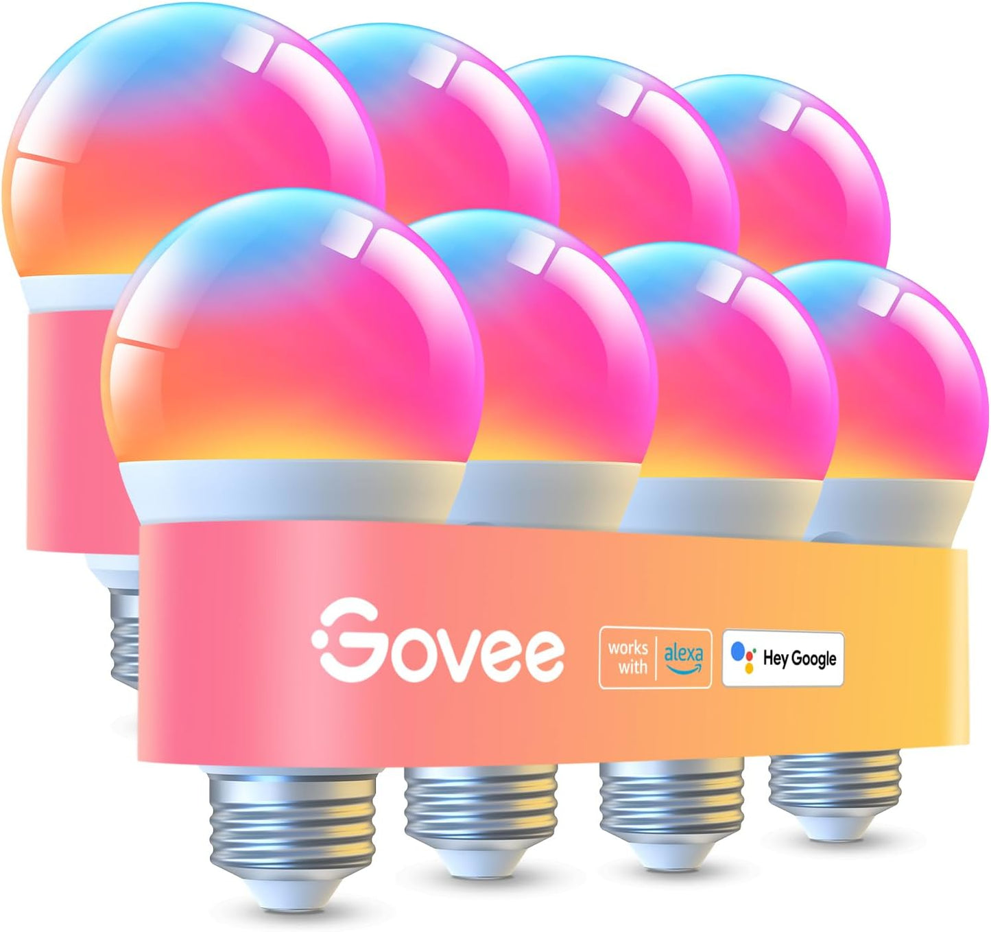 Govee LED Smart Light Bulbs: Bright, Color Changing & Dimmable