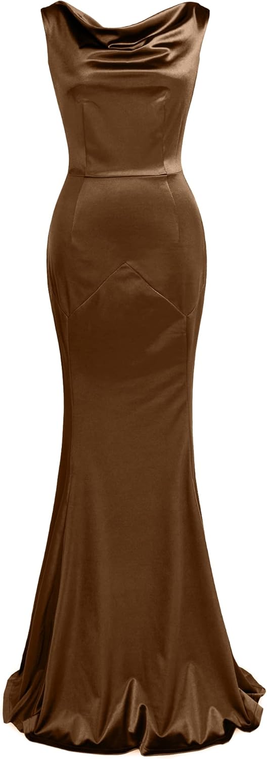 Elegant Mermaid Sleeveless Gown for Formal Evening Events
