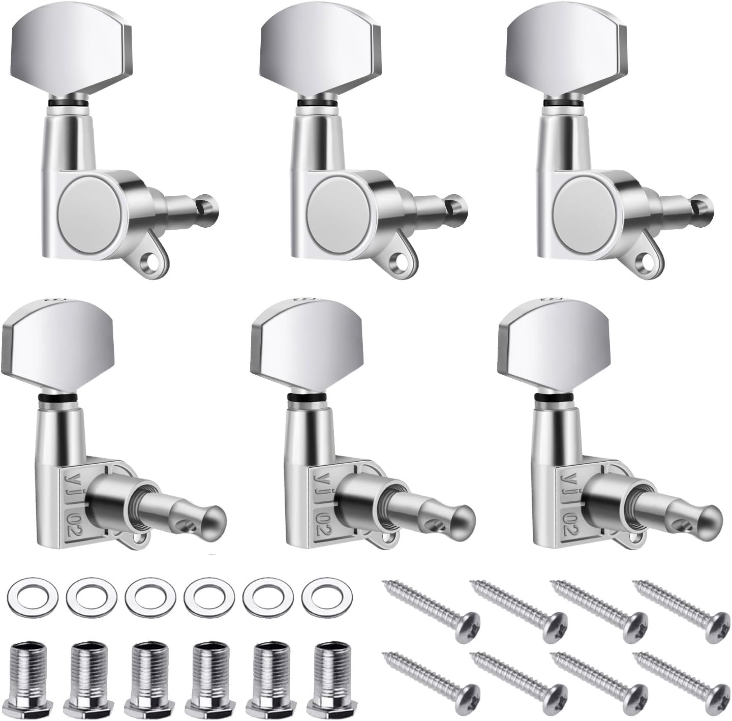Upgrade Your Guitar: 6Pc Locking Tuner Set by Flexzion