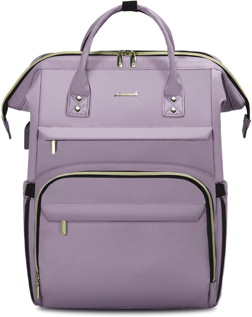 LOVEVOOK Laptop Backpack for Women with USB Port and Large Capacity