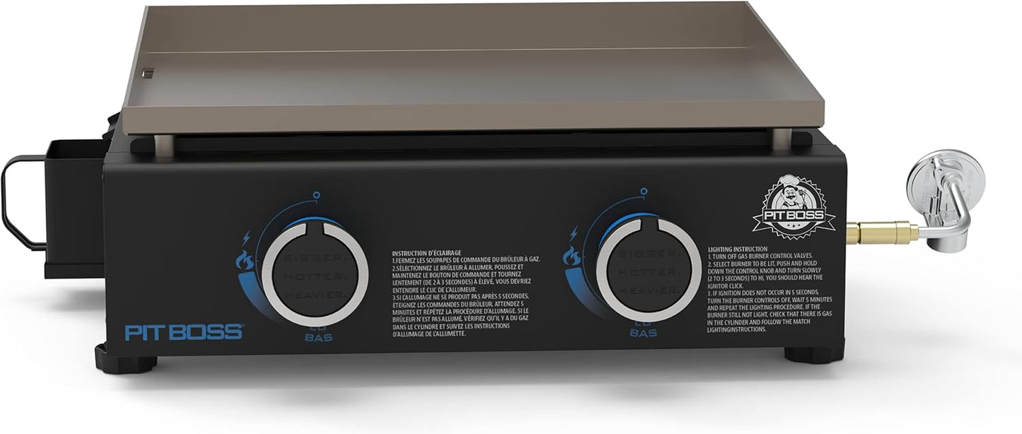 Pit Boss 10960 2-Burner Tabletop Griddle for Outdoor Cooking