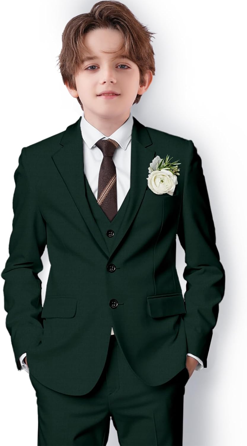 Boys Suit Formal Slim Fit Kids Suit for Weddings and Events