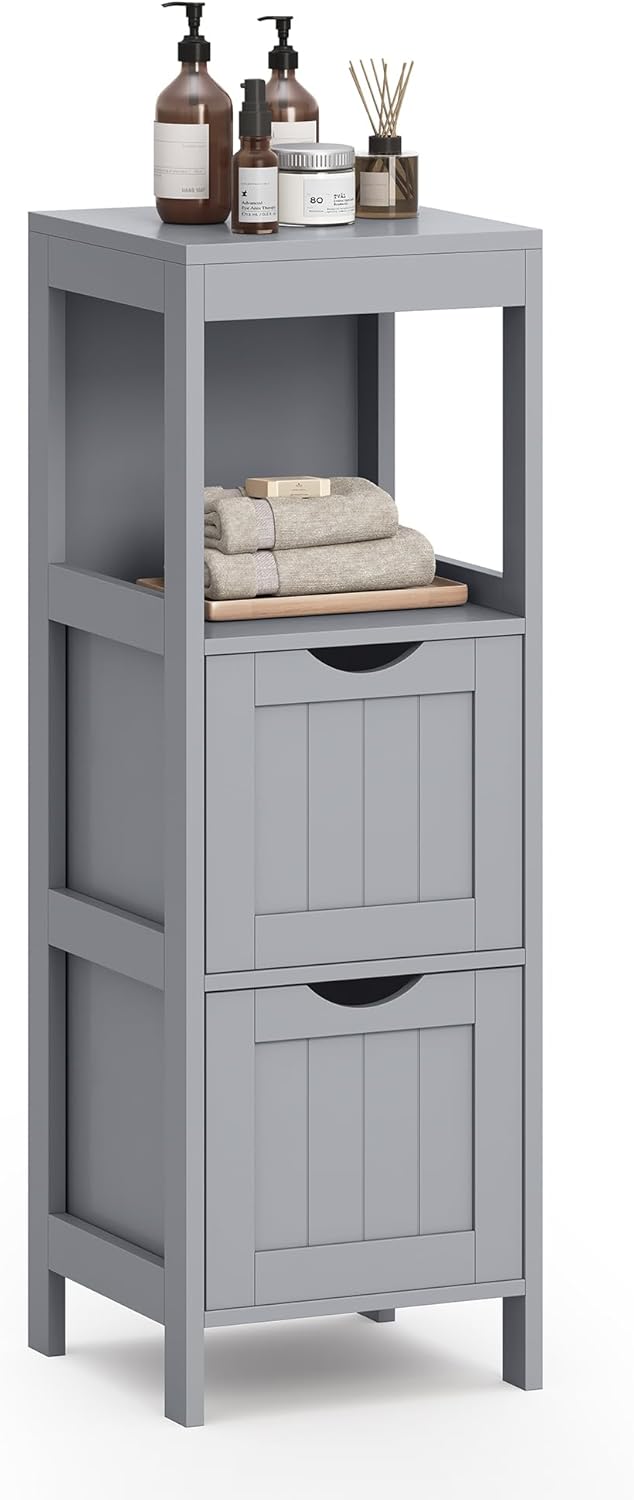 VASAGLE Storage Cabinet for Bathroom and Living Room Use