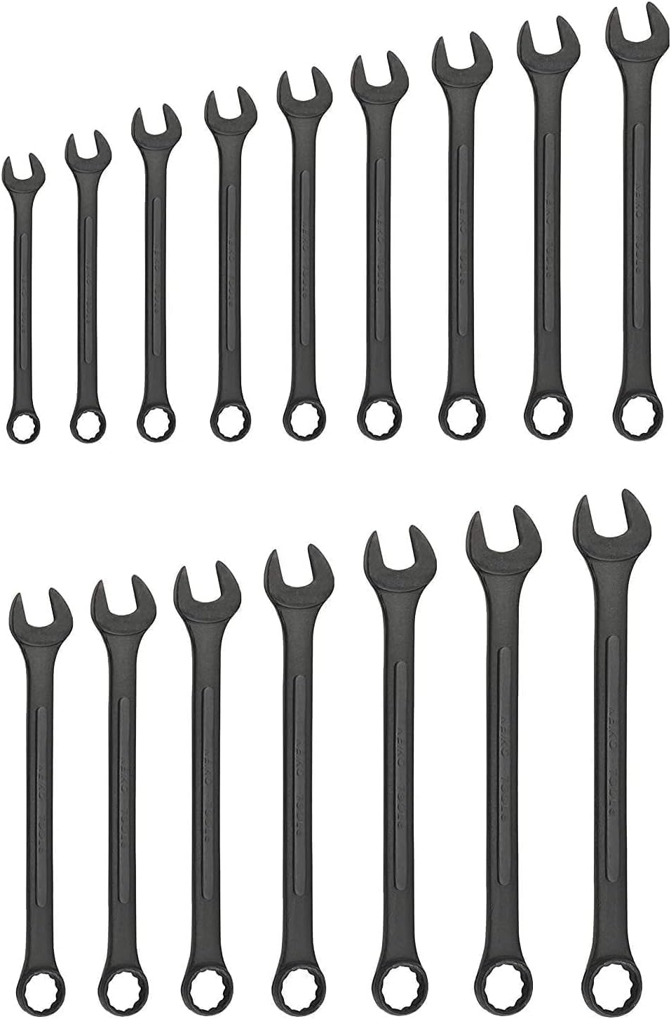 Neiko Jumbo Combination Wrench Set | 16 Piece | Durable Tools