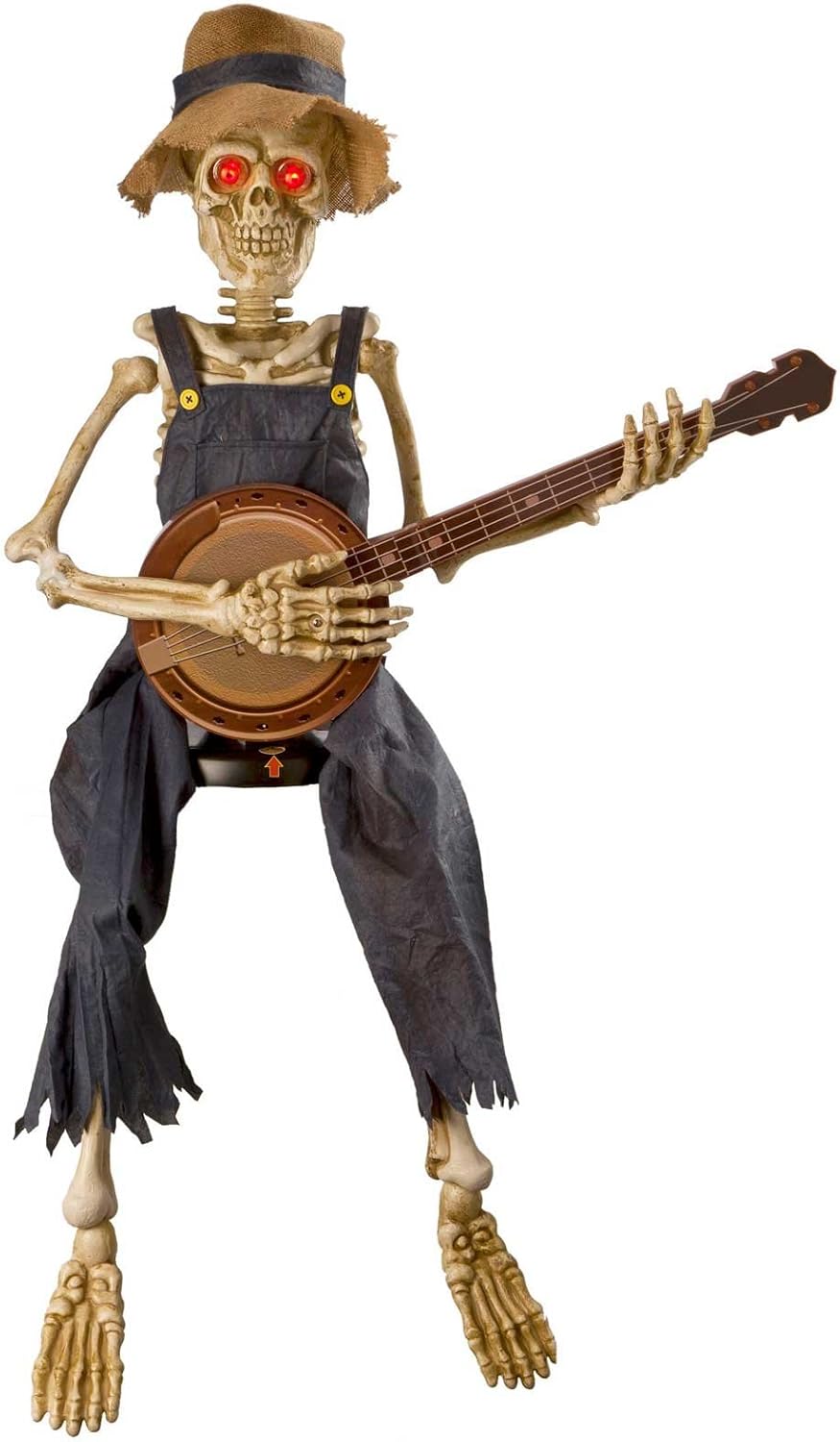 Morris Costumes Skeleton Playing Banjo 39 in for Halloween Fun