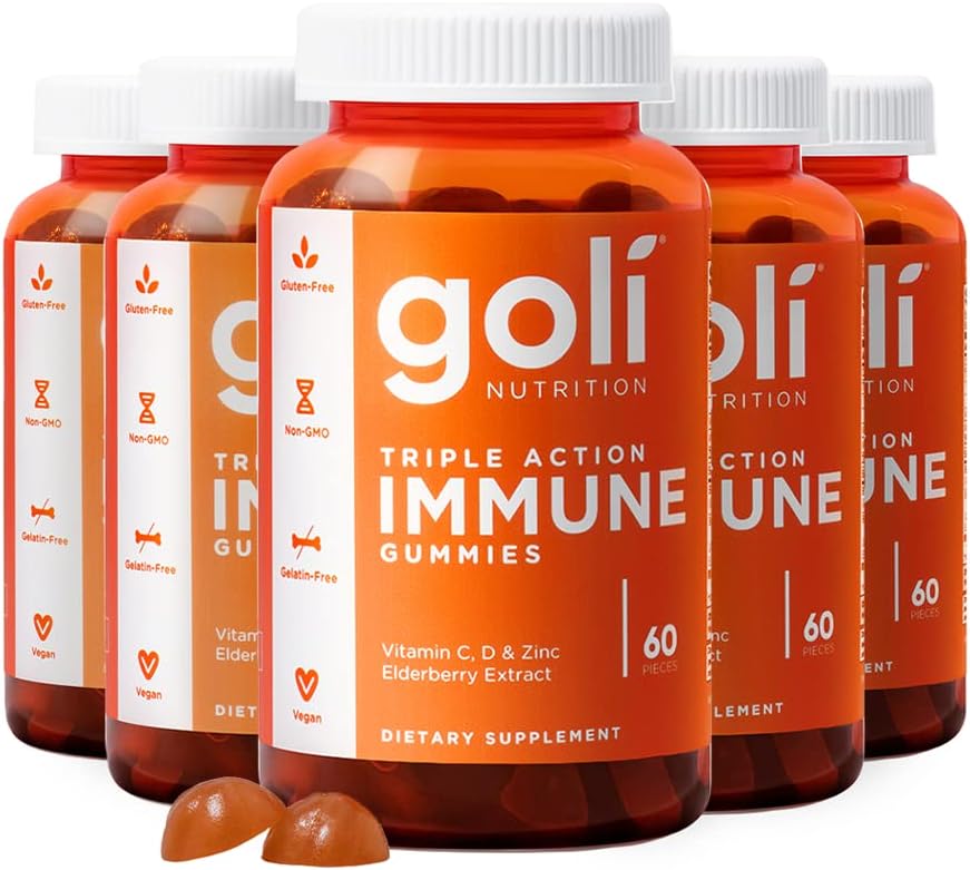 Goli Immune Vitamin Gummy - Vegan Elderberry & Zinc Support