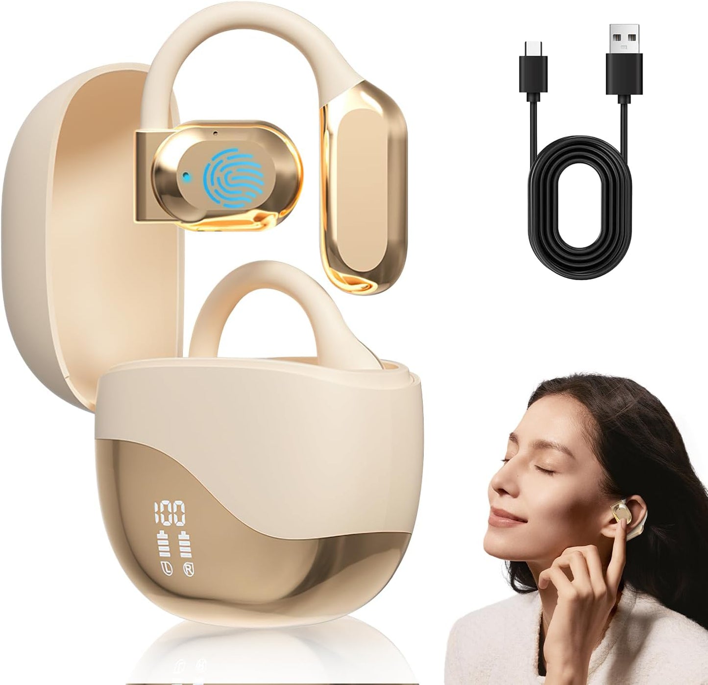 Real-Time Translation Earbuds - 144 Languages - Egmsic