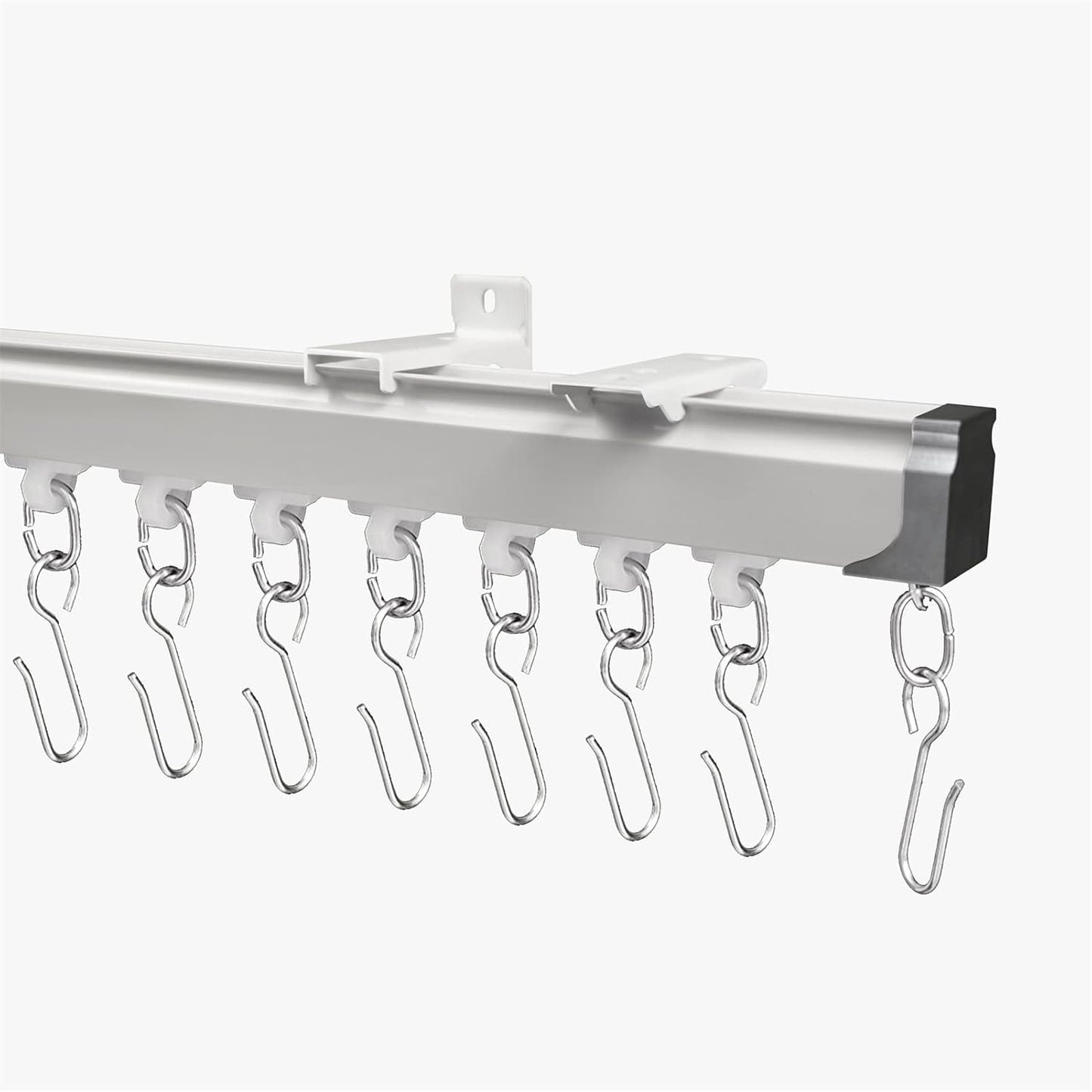13.1ft Ceiling Curtain Track Set - Easy Room Divider Solution!