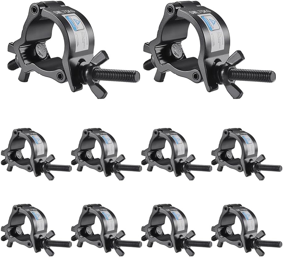 Truss Clamp Stage Light Clamp, 10PCS Heavy Duty Lighting Clamps