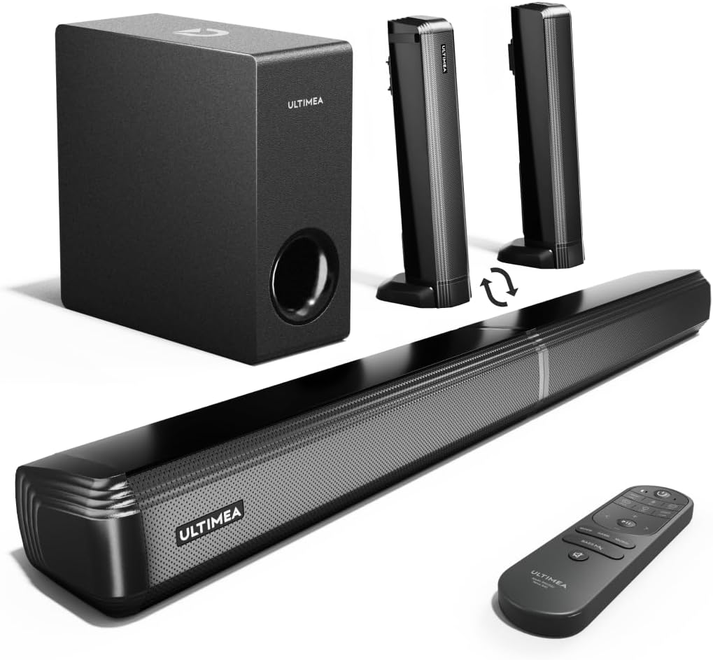 ULTIMEA 4.1ch Sound Bar with Subwoofer for Smart TV Experience