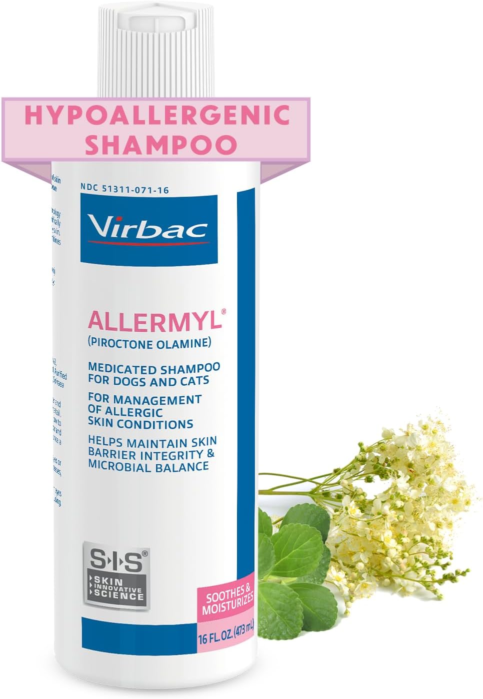 Allermyl Piroctone Olamine Medicated Pet Shampoo for Allergies
