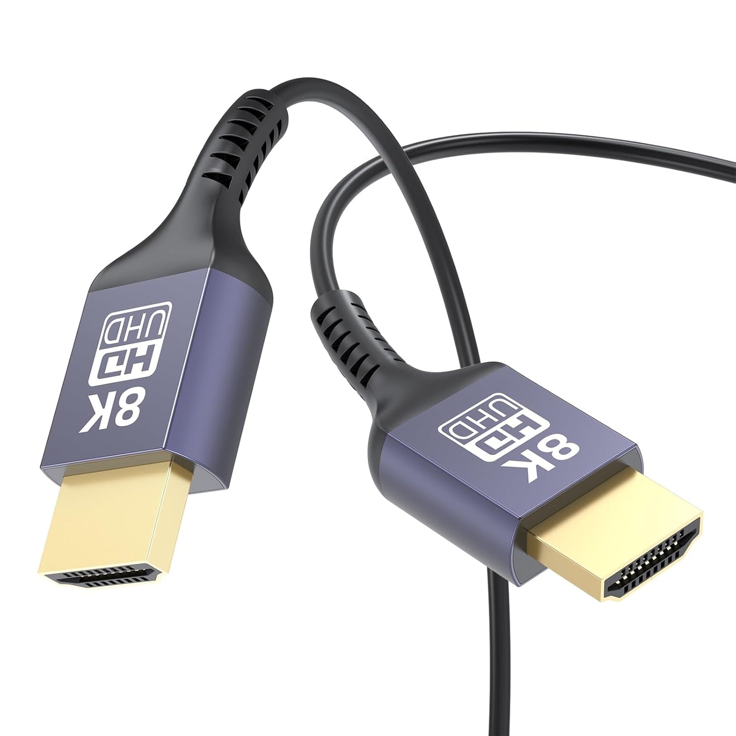 ZeniKon 2FT Ultra Thin 8K HDMI Cable - High Speed, Flexible, eARC