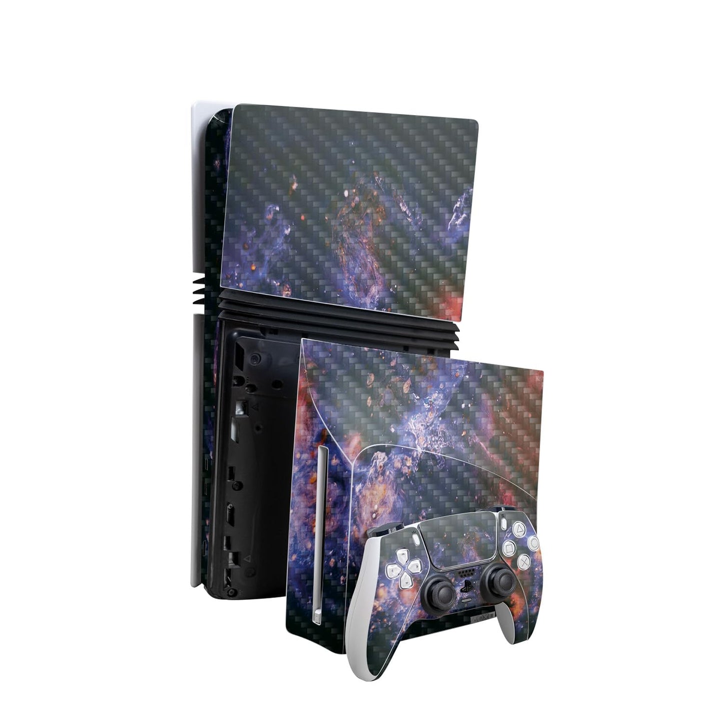 PS5 Pro Bundle Carbon Fiber Skin - Easy Apply by MightySkins