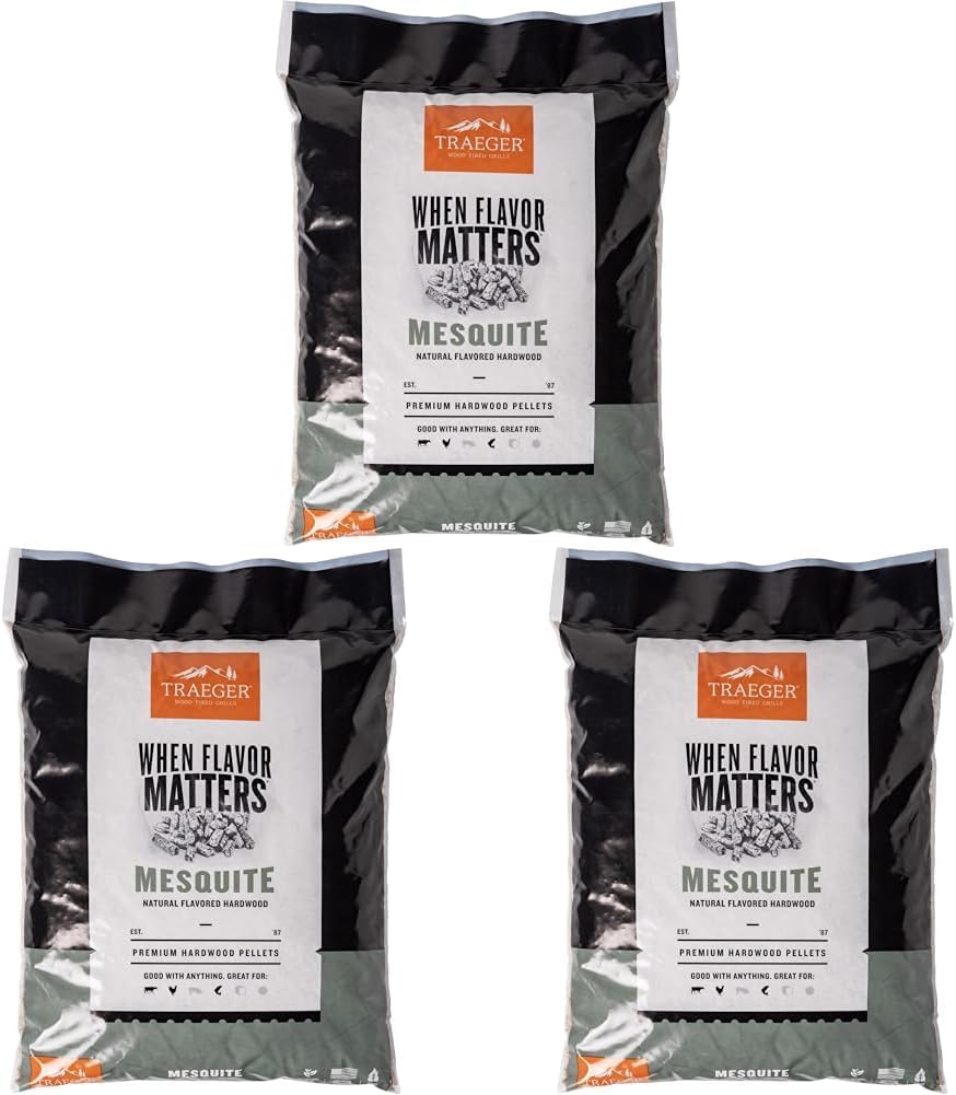 Traeger Grills Mesquite Wood Pellets for Smokers and Grills