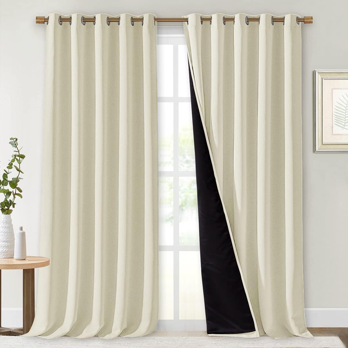 NICETOWN Living Room Blackout Draperies for Privacy and Noise