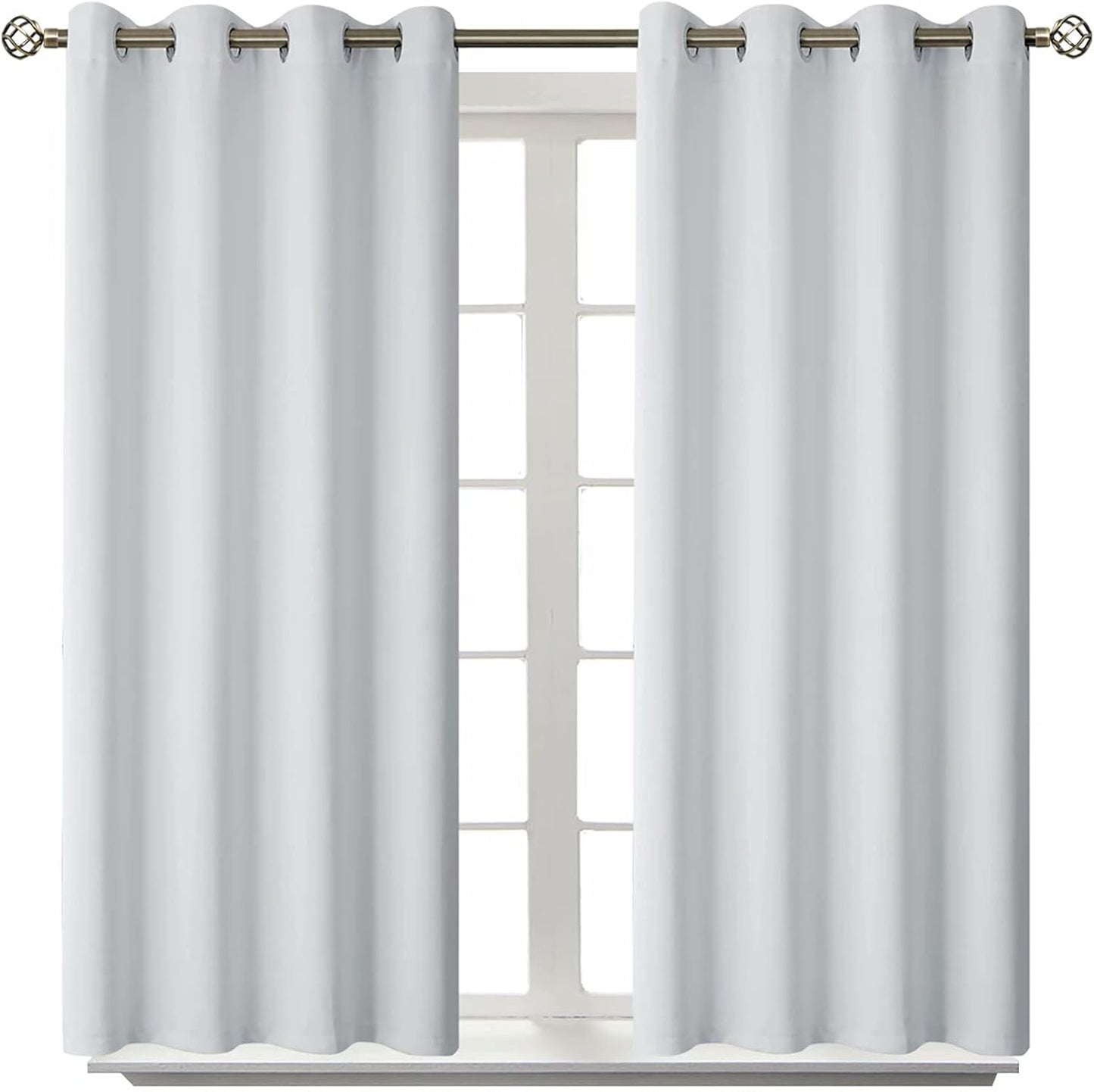 BGment Room Darkening Curtains for Bedroom - 54 Inch Panels