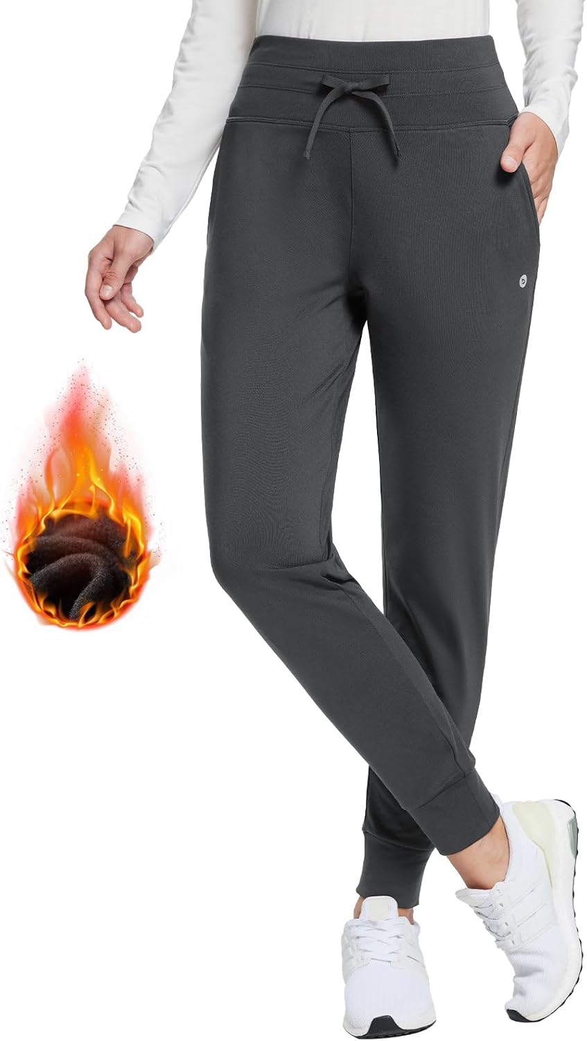 Water-Resistant Fleece-Lined Sweatpants by BALEAF