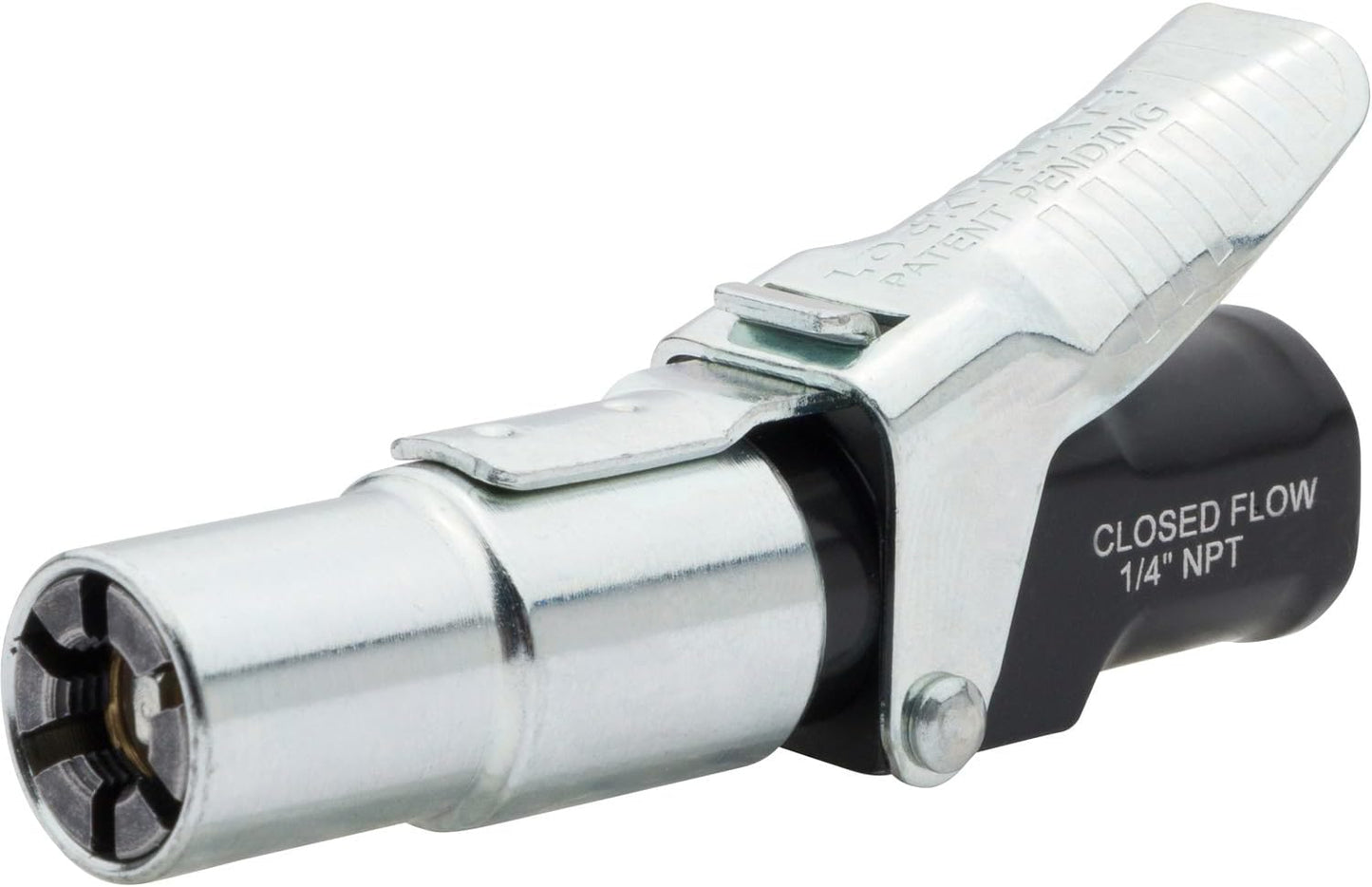 Locking Air Chuck with Six Steel Jaws for Secure Tire Inflation