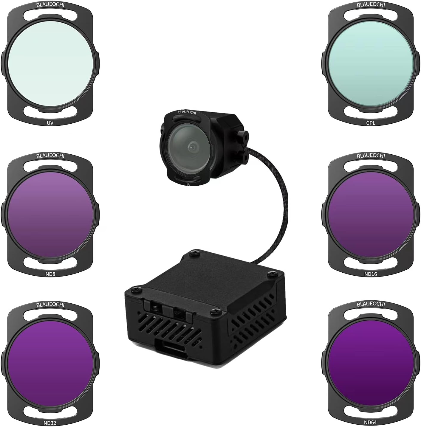ND Filters Set for DJI O3 Air Unit - 6-Pack for FPV Drones