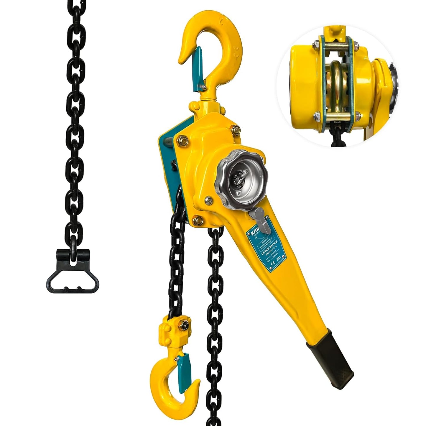 Lever Chain Hoist 1-1/2 Ton 10 FT for Heavy Lifting Needs