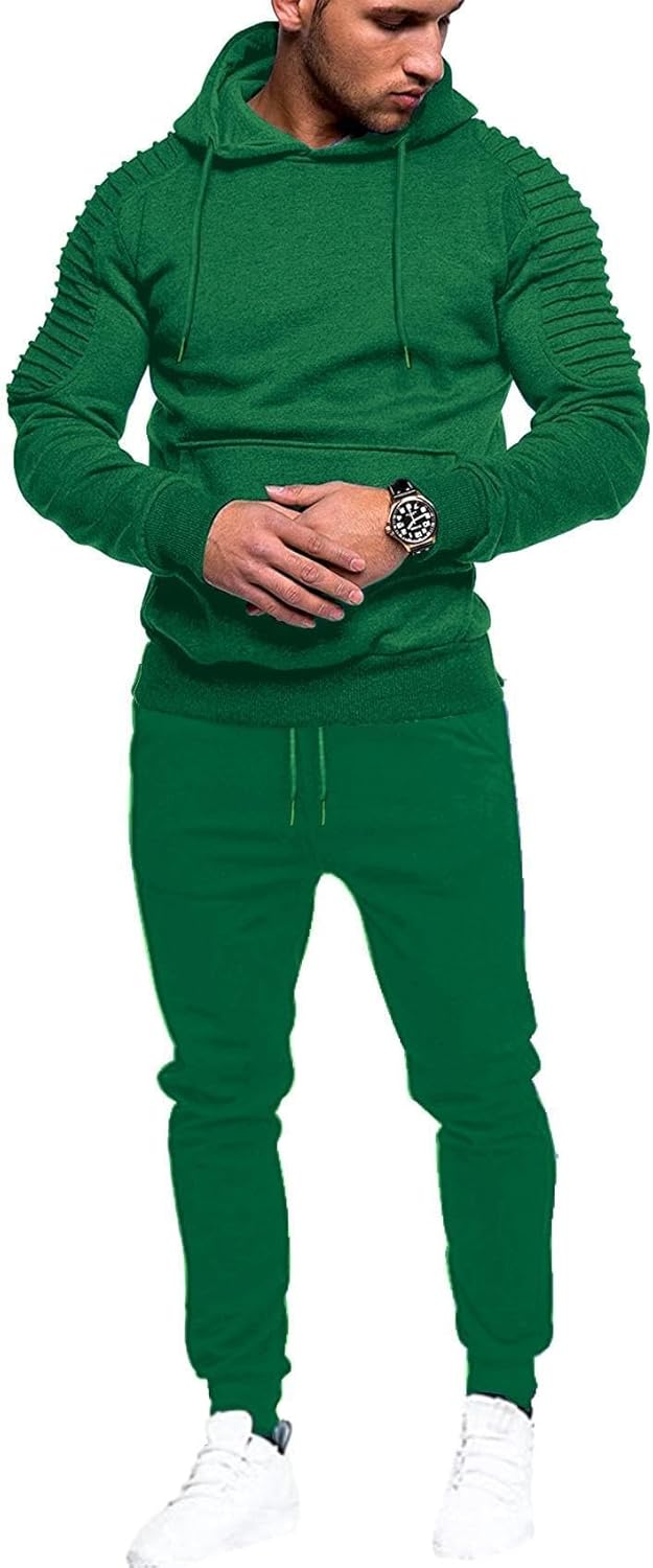 COOFANDY Men's Tracksuit 2 Piece Hoodie Jogging Athletic Set