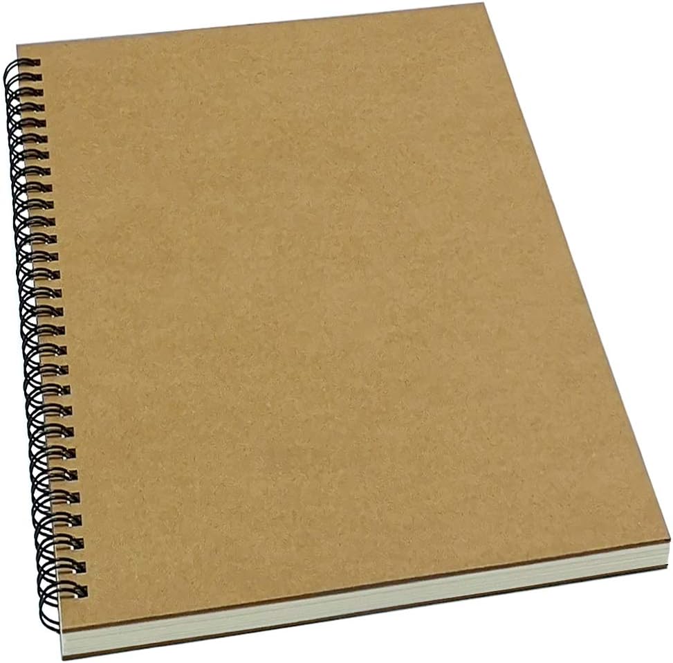 B5 Spiral Journal with 140 Lined Pages, YUREE Brand, Brown